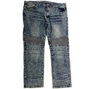 Men's RAW-X Jeans 44 / 30 Standard Moto Vintage Inspired Dingy Well Worn
